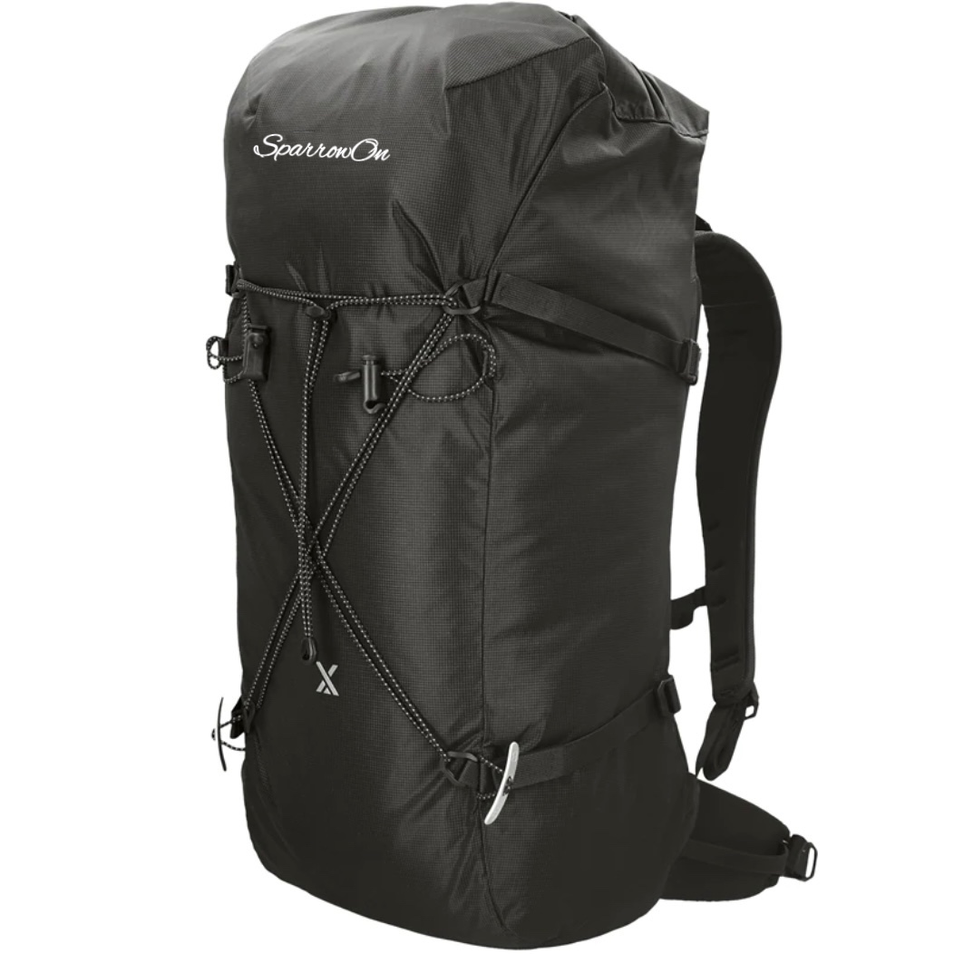 45L black backpack
