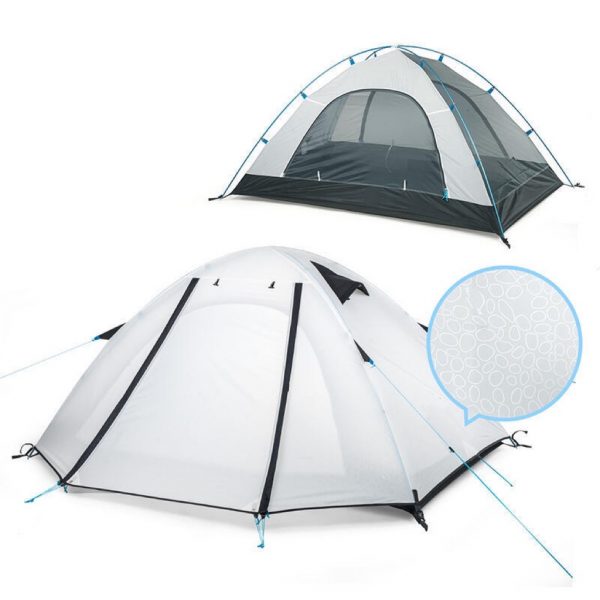 3-4 ppl white camping tent
